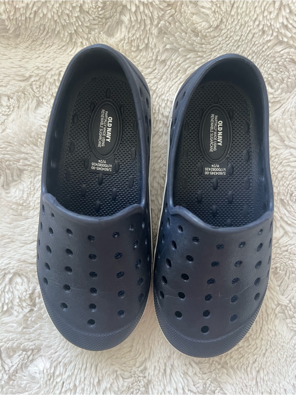 Old Navy Dark Blue Perforated Slip-On water shoes
